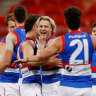 As it happened: Dogs down GWS in thrilling shootout, Power shock Swans, Cats keep improved Eagles at bay