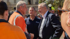 PM Anthony Albanese in Whyalla steelwork.s.