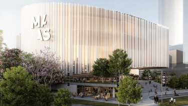 An artist's impression of the new  Powerhouse  museum to be built in Parramatta 