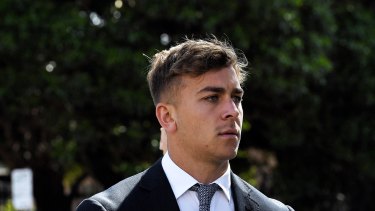 Callan Sinclair, 23, also denies allegations of rape.
