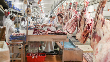 China has suspended imports from four Australian beef processors. 