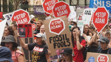 March for Our Future to stop Adani, held in Brisbane.