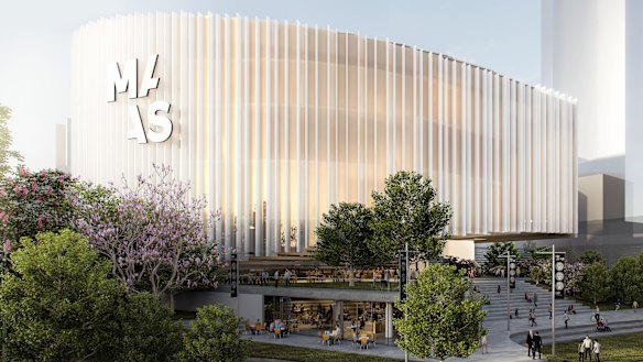 An artist's impression of the new  Powerhouse  Museum to be built in Parramatta.