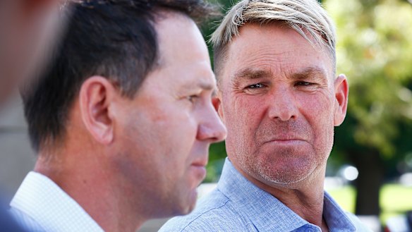 Ricky Ponting and Shane Warne are calling the Test series for Seven and Fox respectively.