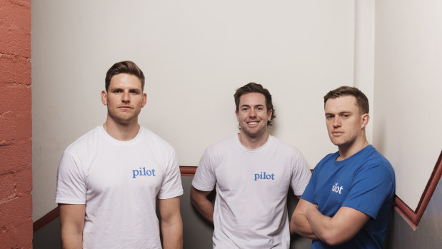 Benny Kleist, Charlie Gearside and Tim Doyle are three of the four minds behind Eucalyptus, which runs telehealth brands Pilot and Kin.