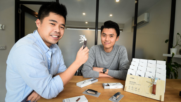 Rex Kuo and Charles Ng, Co-founders of Orbitkey. 