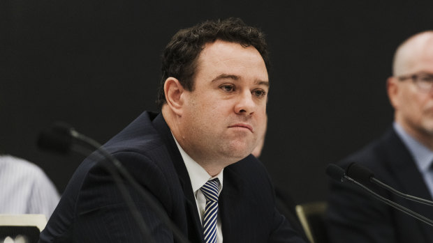 Penrith MP Stuart Ayres appeared before the NSW Parliament estimates committee on Tuesday. 
