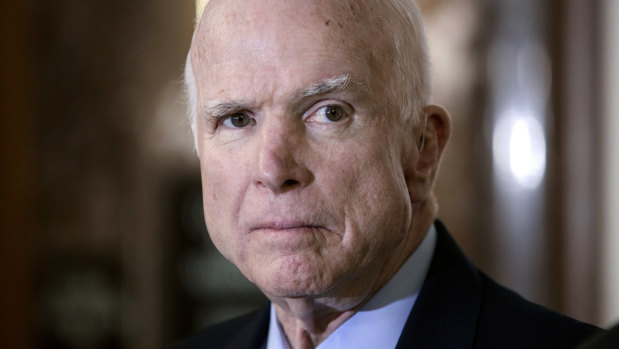 John McCain in 2017.