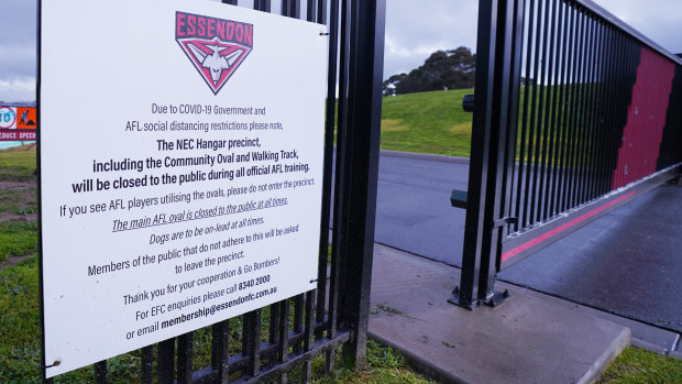 An entrance at Essendon Football Club.