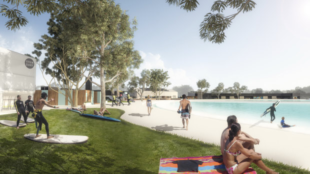 An artist's impression of the Urbnsurf site. 