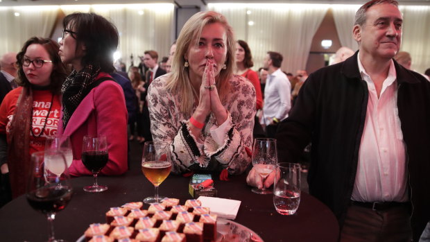 Labor's election night function in Melbourne.