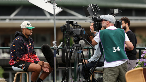 Nick Kyrgios withdrew from Wimbledon mere hours after completing his pre-tournament media commitments.