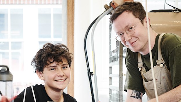 Lachlan Watson and Griffin Pickard: "It’s really nice to be around Lachy, who approaches things in a very uncomplicated way, with pure curiosity," says Griffin.