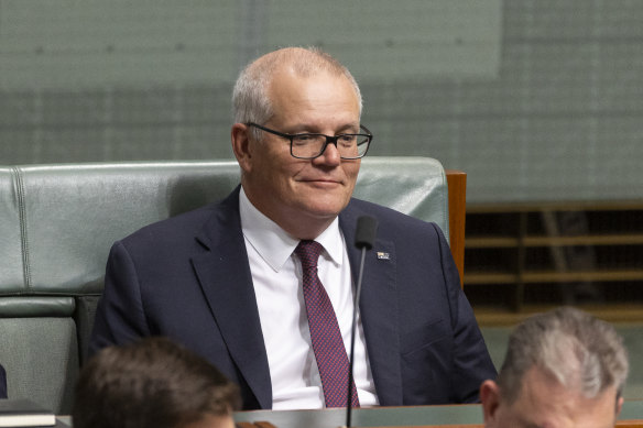 Former prime minister Scott Morrison  