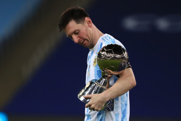 Lionel Messi after Argentina’s Copa America victory last week.