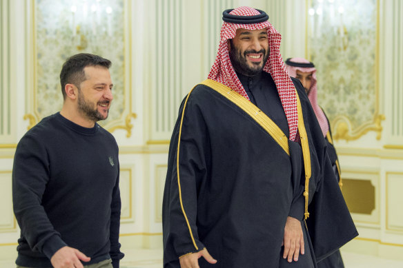 The pair at a meeting in Saudi Arabia in June 2024.