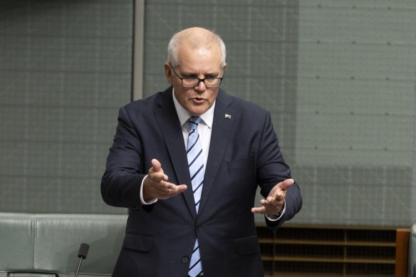 Scott Morrison delivers his valedictory speech.