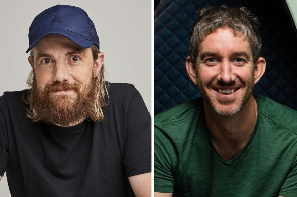 Atlassian co-founders Mike Cannon-Brookes (left) and Scott Farquhar.