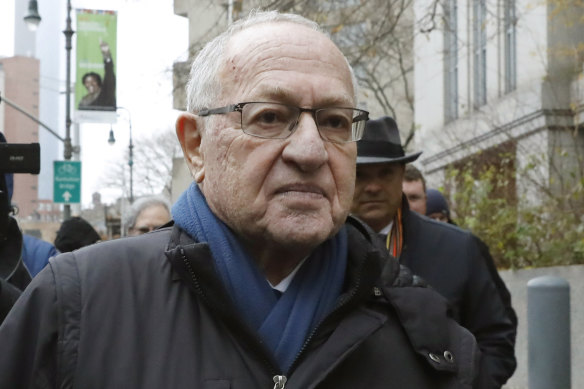 Celebrity lawyer and academic Alan Dershowitz was only introduced on his BBC interview as a “constitutional lawyer”, with no mention of the claims of his connection to Jeffrey Epstein. 