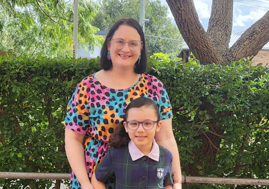 Amber Synnott’s daughter Henrietta plans to switch schools in year 5 in what is a growing trend in Brisbane.