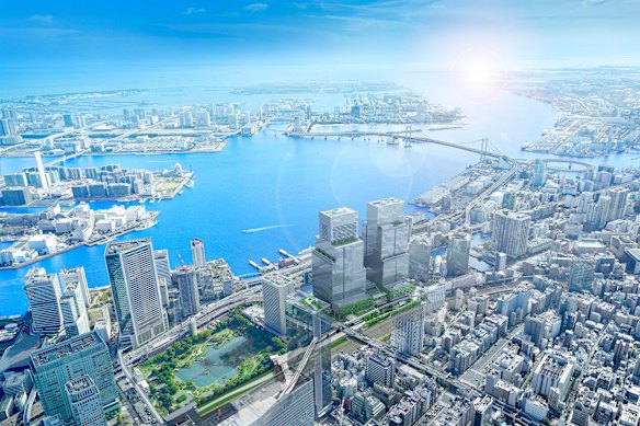 An artist impression of the Fairmont Tokyo development, part of a vibrant new hospitality precinct.