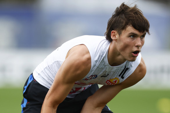 Father-son selection Sam Darcy has recently started training with the main group at the Bulldogs.
