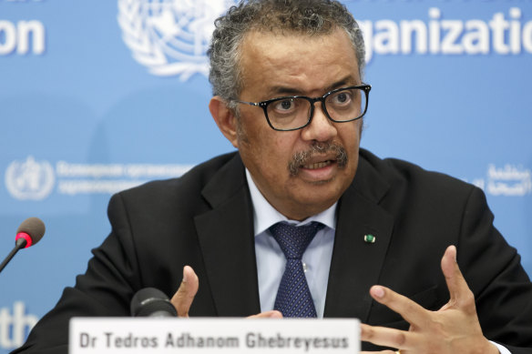 WHO Director-General Tedros Adhanom Ghebreyesus.