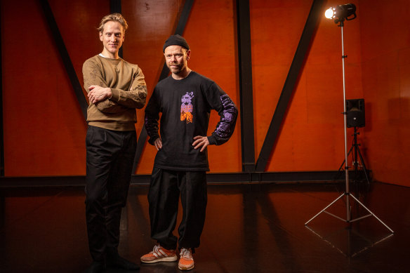 Australian Ballet artistic director David Hallberg (left) and Chunky Move artistic director Antony Hamilton (right). 