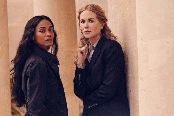 Zoe Saldana and Nicole Kidman in Taylor Sheridan’s new espionage drama Special Ops - Lioness.