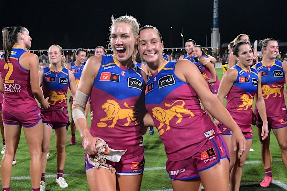 Orla O’Dwyer and Natalie Grider were all smiles after their win.