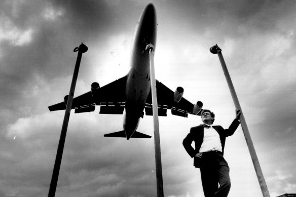 
Marrickville Mayor Barry Cotter, a vocal opponent of the Third Runway, pictured at the northern end of Mascot on November 30, 1994, a few weeks after the official opening. "The Federal Government has betrayed these people, the true believers." 