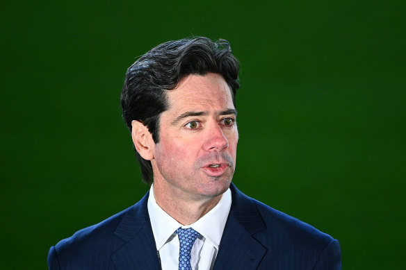 AFL CEO Gillon McLachlan estimates any debt the league accrues in the wake of COVID-19 will be repaid within a few years. 