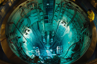 Australia's only nuclear reactor at Lucas Heights in Sydney. It does not produce nuclear energy but is used to produce medical radioisotopes and for other purposes.