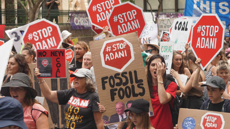 March for Our Future to stop Adani, held in Brisbane.