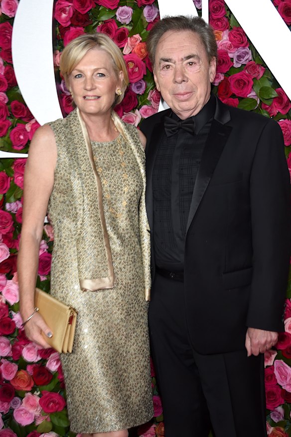 Andrew Lloyd Webber with wife Madeleine.
