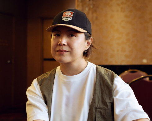 Cao Fei, pictured in the Marigold Restaurant in Sydney’s Chinatown.