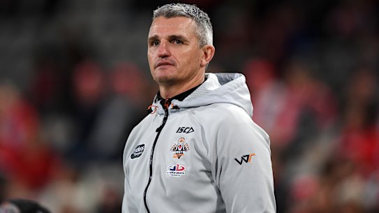 Ivan Cleary during his stint at the Wests Tigers.