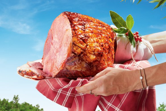 Aldi festive selection Australian half-leg ham.