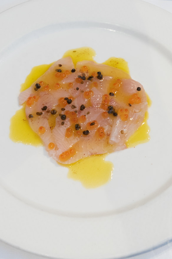 Kingfish carpaccio.