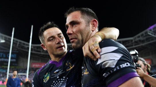 Reunited and it feels so, er, good. Could Cooper Cronk and Cameron Smith sit alongside each other at Fox Sports?