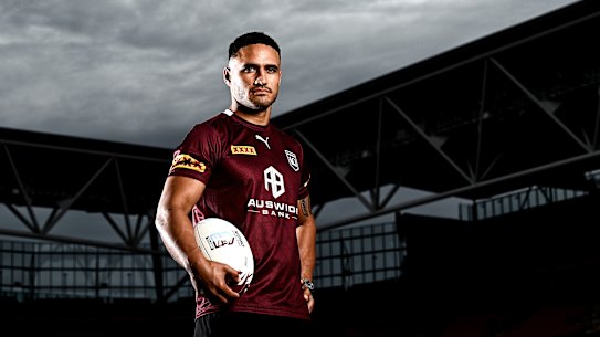 Maroons centre Valentinie Holmes.