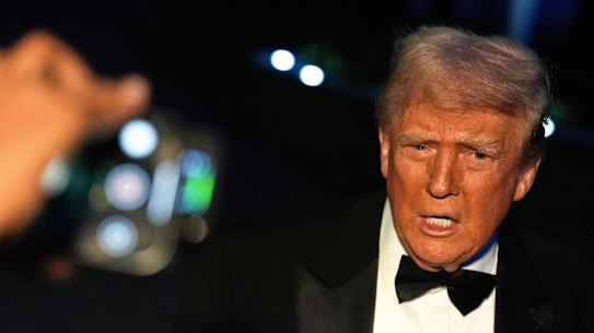 Trump made the provocative post as he travelled to Mount Vernon for a conservative dinner.