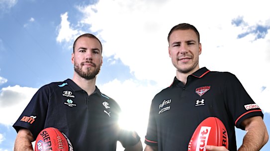 Harry and Ben McKay are preparing to play each other at AFL level for the first time.