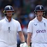 Ben Stokes with Harry Brook.
