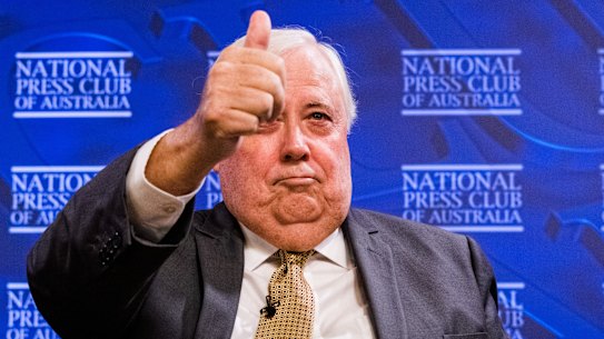 Clive Palmer’s United Australia Party spent $92.1 million during the financial year that included the 2019 election