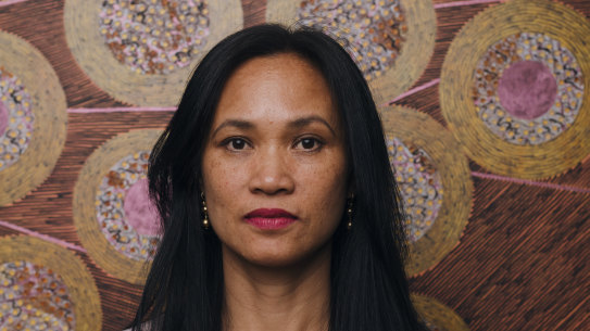 Savanhdary Vongpoothorn, Laotian-born Australian visual artist, photographed in her studio in Canberra. 