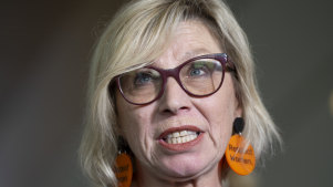 Advocate Rosie Batty during a press conference to mark 16 Days of Activism against Gender-Based Violence
