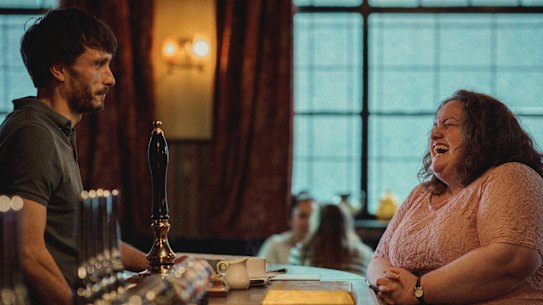 Richard Gadd and Jessica Gunning in a scene from Baby Reindeer.