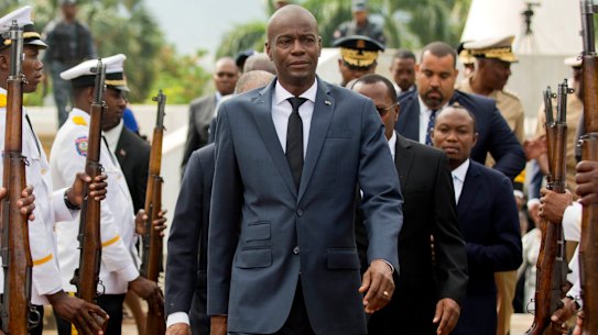 Haiti’s President Jovenel Moise, pictured in 2018, has been assassinated at his home.