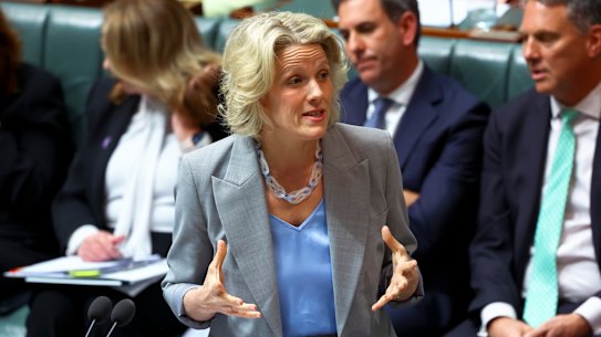 Housing Minister Clare O’Neil in Question Time this week.